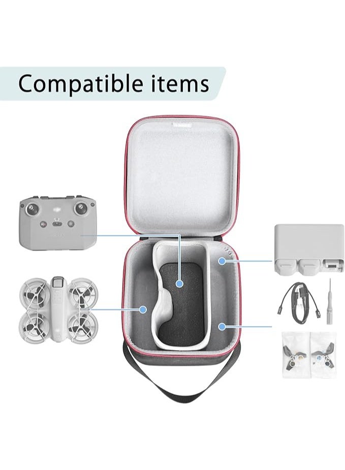 RLSOCO for DJI Neo Fly More Combo Case,RLSOCO Travel Bag Case for Fits DJI Neo: Neo Body,RC-N3 Remote Controller,Charging Hub,Spare Propellers,Cables and Other Accessories - Image 5